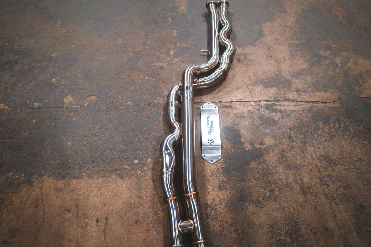 Valvetronic Designs® BMW F87 M2 Competition Equal Length Valved Sport Cat-Back Exhaust with 4" OD Tips