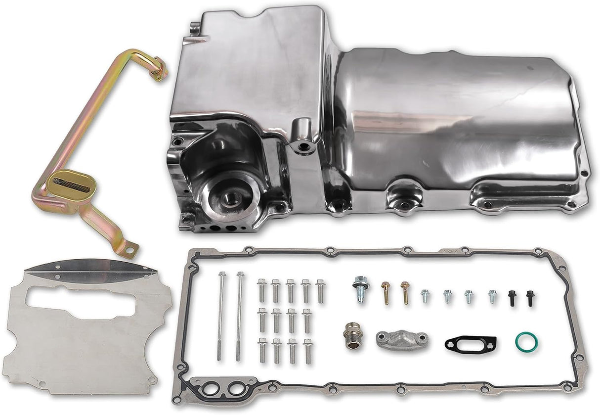 Kingman Speed® GM LS Swap Cast Aluminum Low Profile Oil Pan Kit