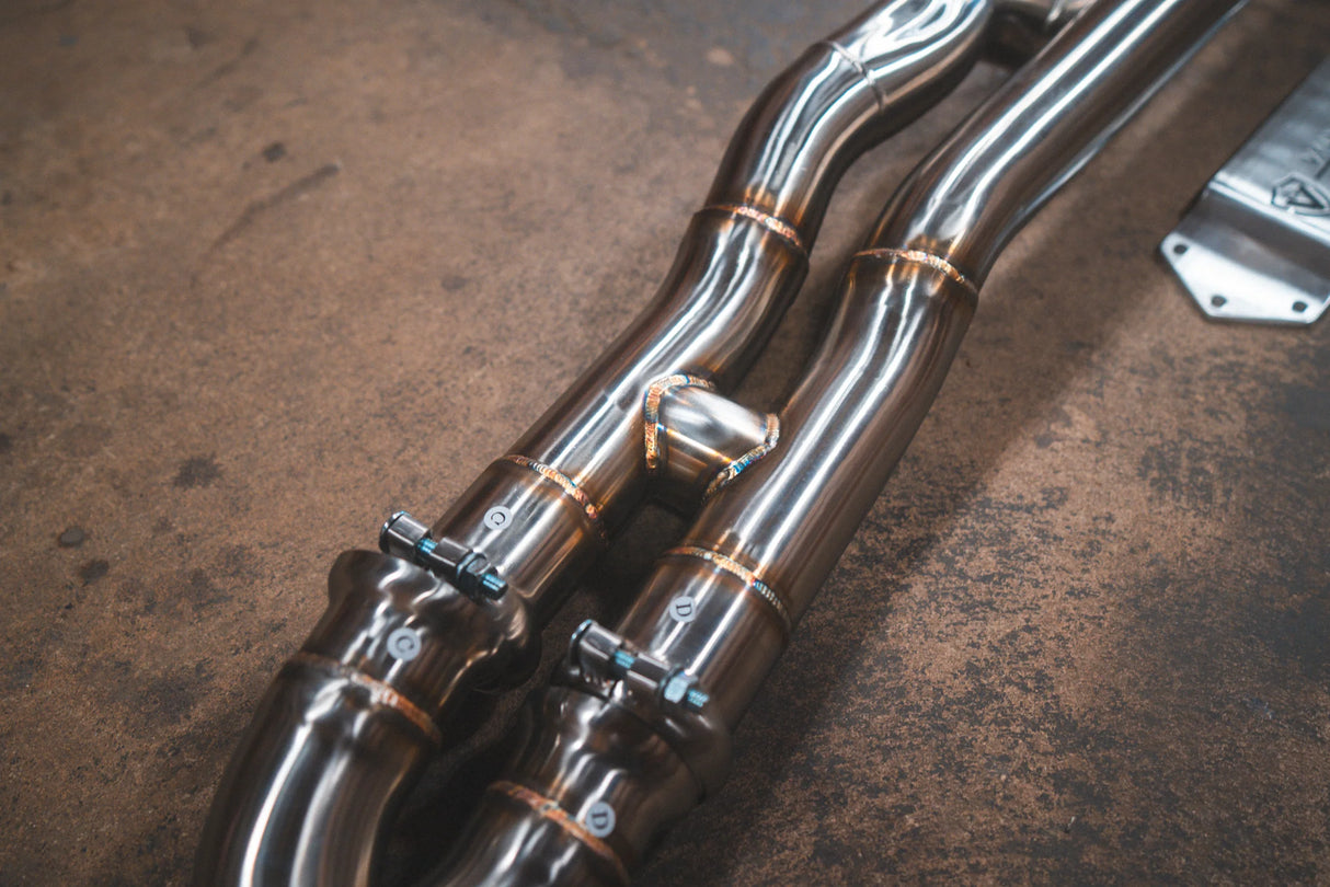 Valvetronic Designs® BMW F87 M2 Competition Equal Length Valved Sport Cat-Back Exhaust with 4" OD Tips