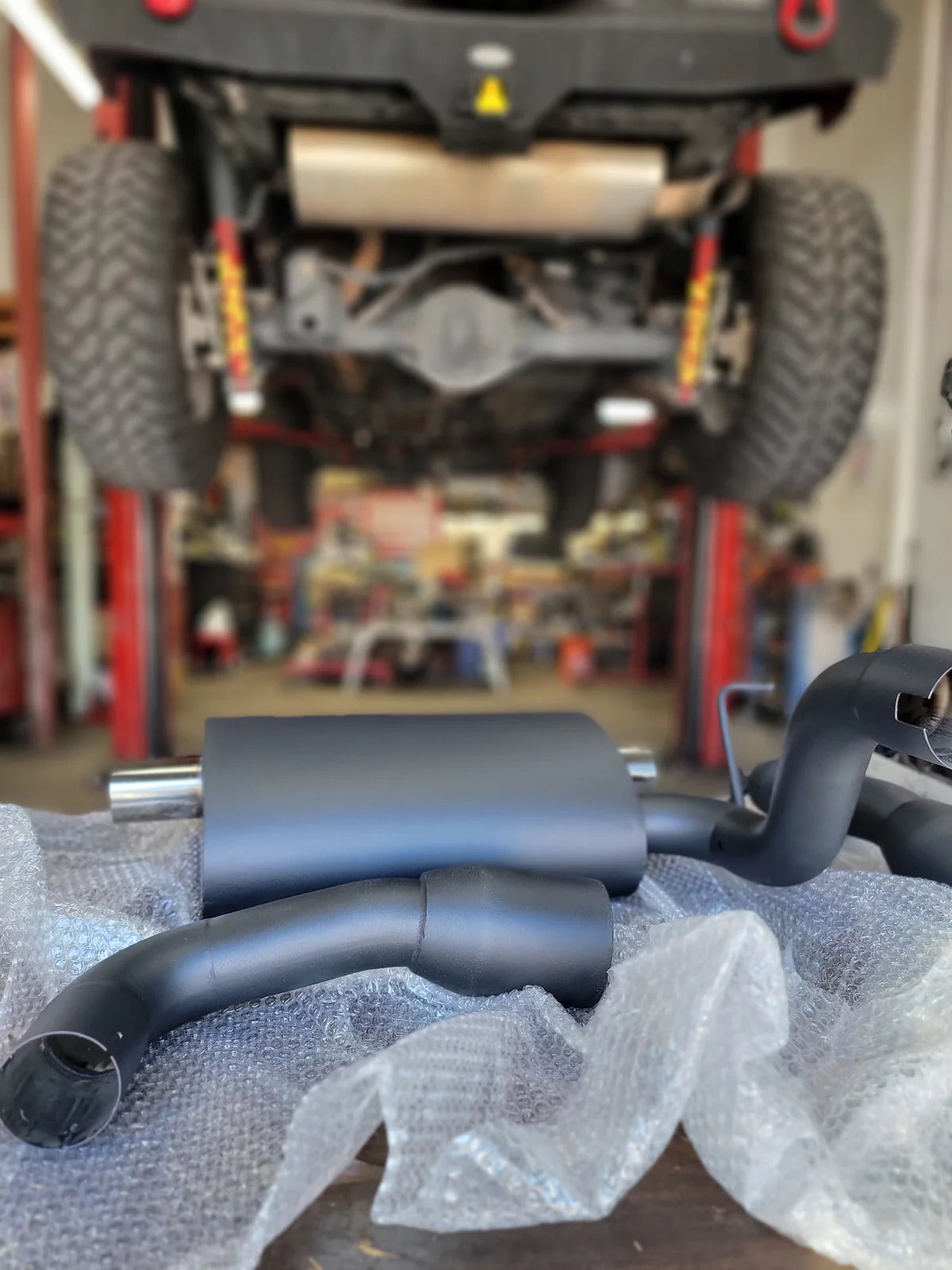 07+ Jeep Wrangler 2.0L/3.6L/3.8L JK/JL 2.5" Axle-Back Exhaust with 4" OD Tips