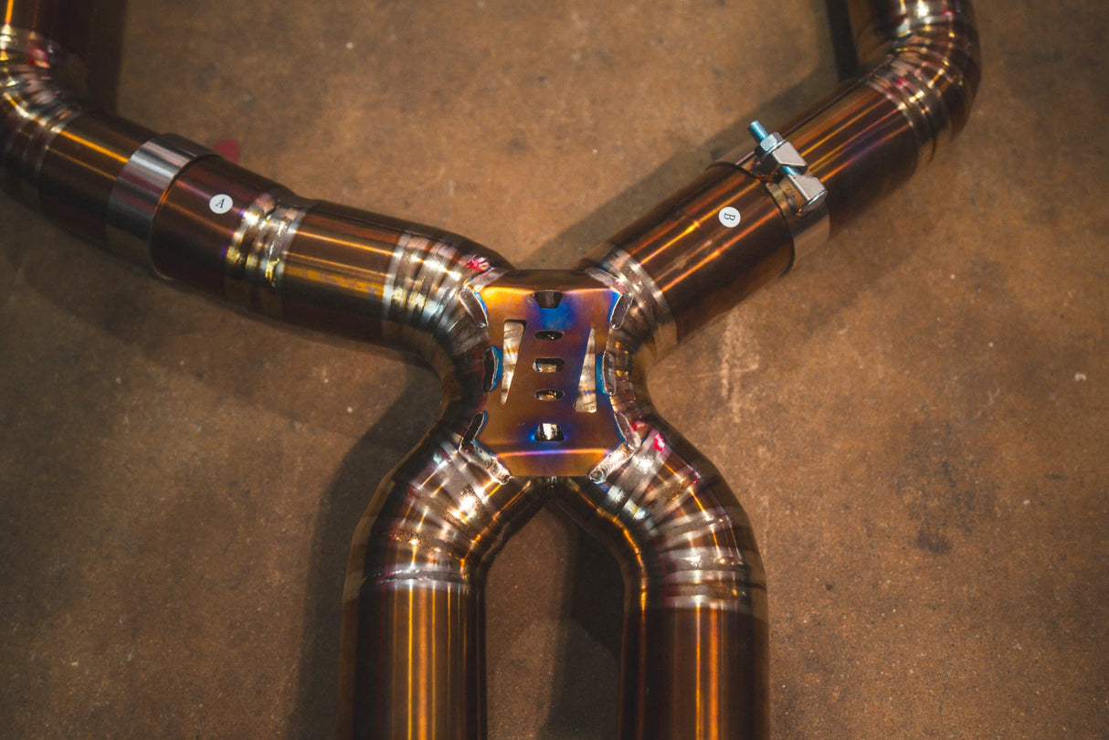Valvetronic Designs® BMW M5 F90 Valved Titanium Cat-Back Exhaust with 4" OD Tips