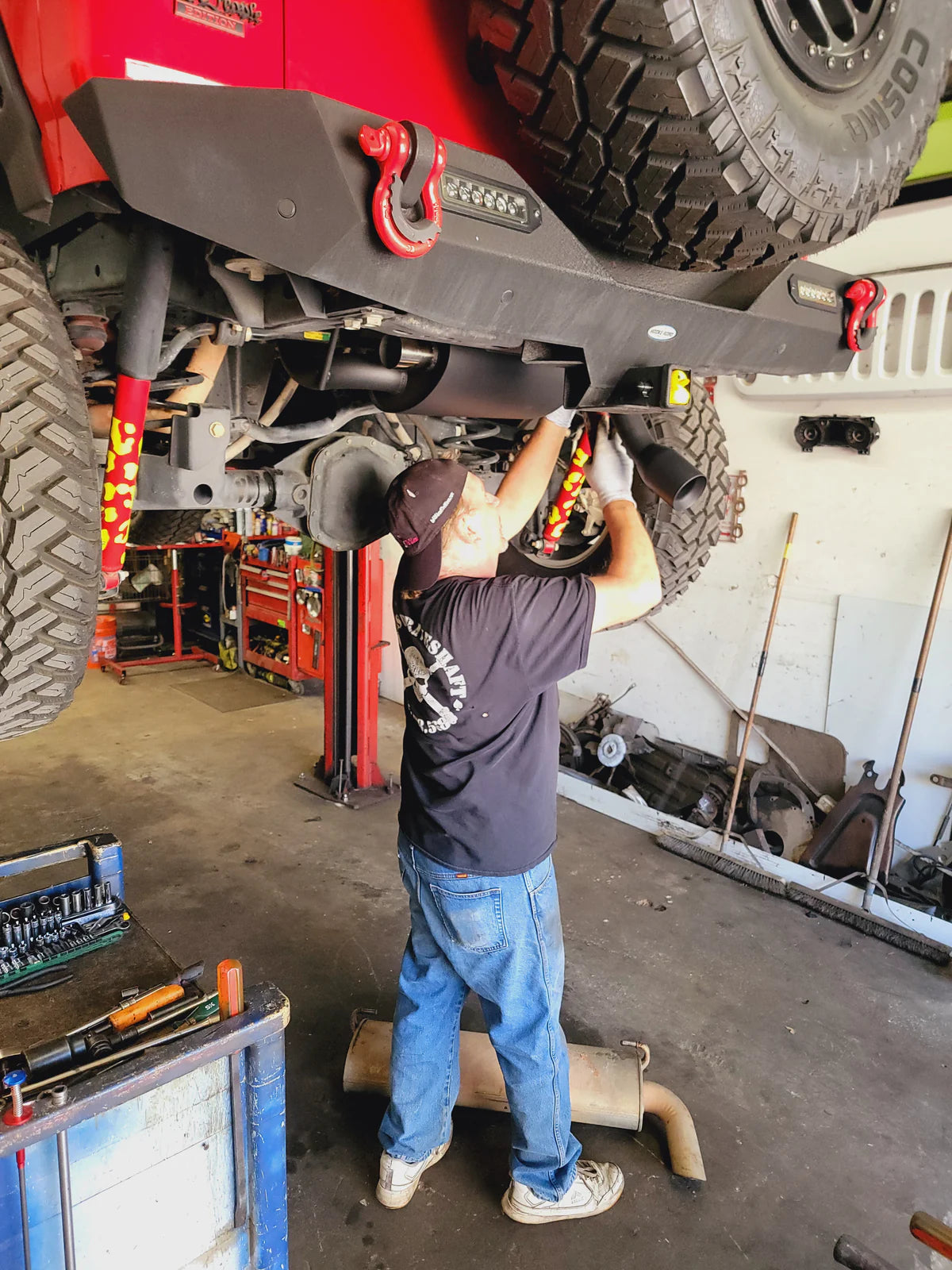 07+ Jeep Wrangler 2.0L/3.6L/3.8L JK/JL 2.5" Axle-Back Exhaust with 4" OD Tips