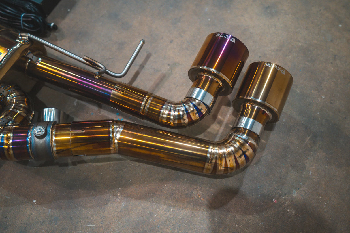 Valvetronic Designs® Nissan GT-R R35 Titanium Cat-Back Exhaust with 4" OD Tips