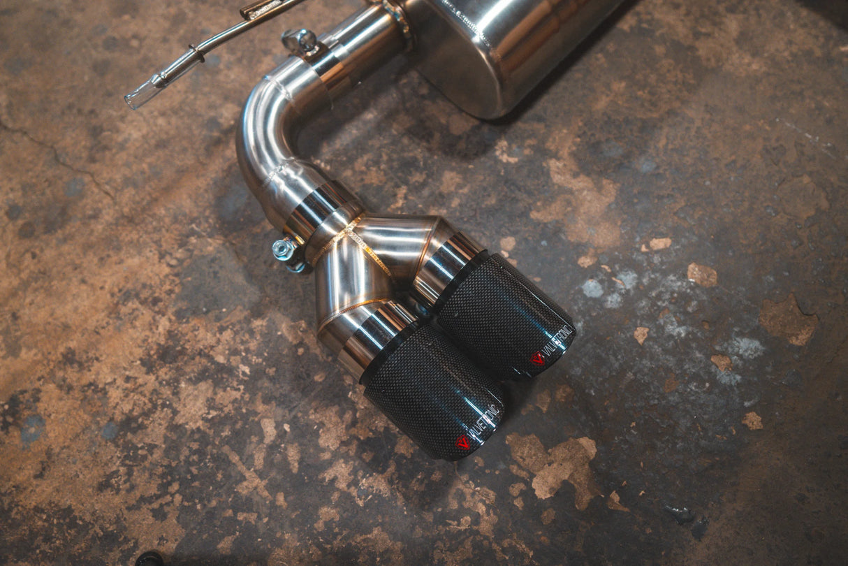 Valvetronic Designs® BMW F87 M2 Competition Equal Length Valved Sport Cat-Back Exhaust with 4" OD Tips
