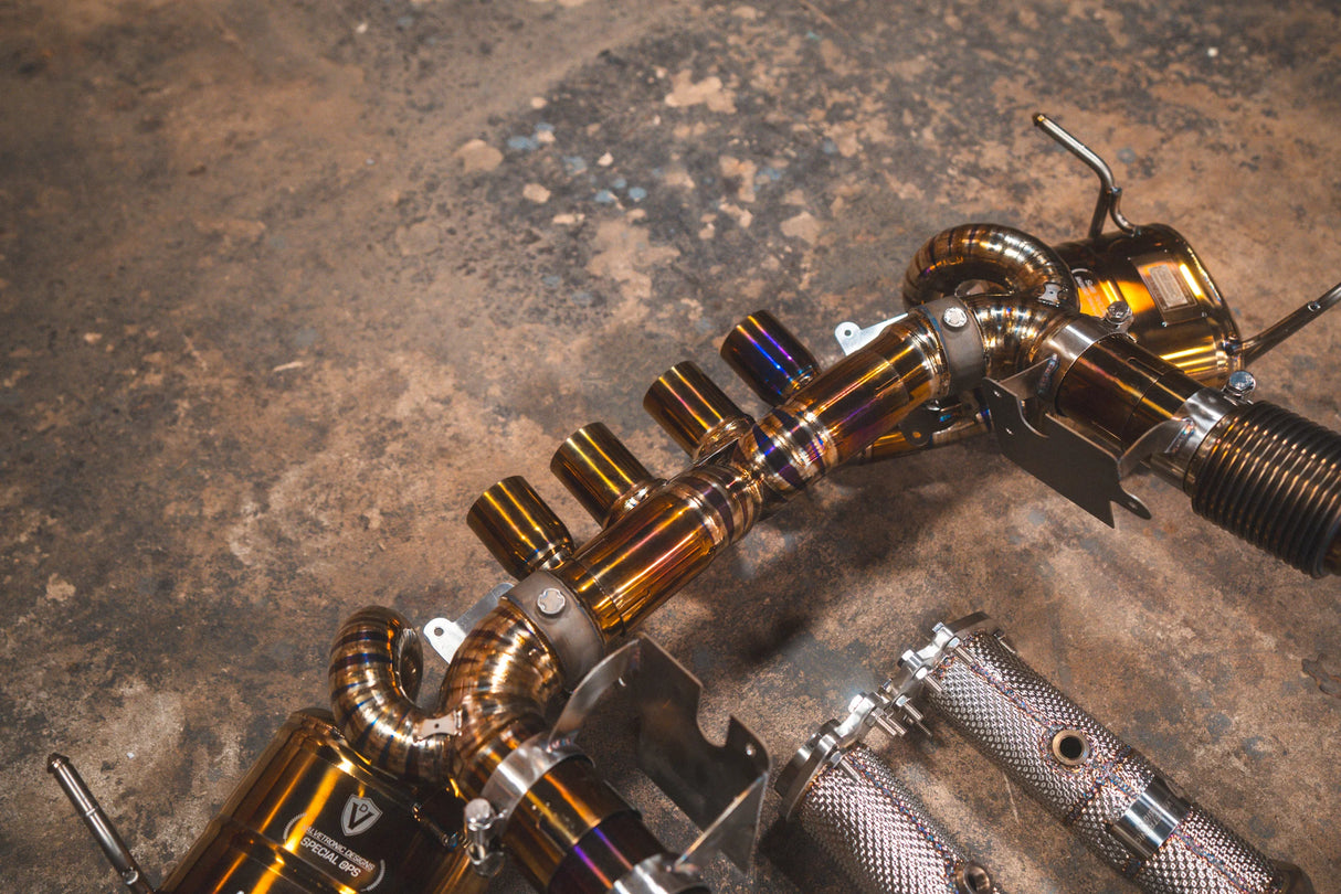 Valvetronic Designs® Corvette C8 Z06 Titanium Valved Sport Cat-Back Exhaust with 4" OD Tips