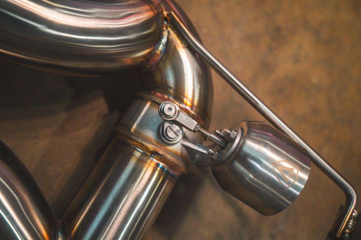 Valvetronic Designs® (00-06) BMW M3 E46 Valved Axle-Back Exhaust with 4" OD Tips
