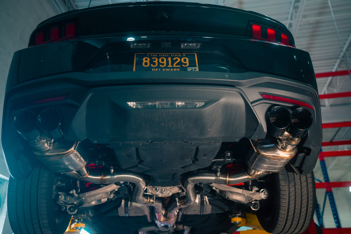 Valvetronic Designs® Ford Mustang GT S650 Valved Sport Cat-Back Exhaust with 4" OD Tips
