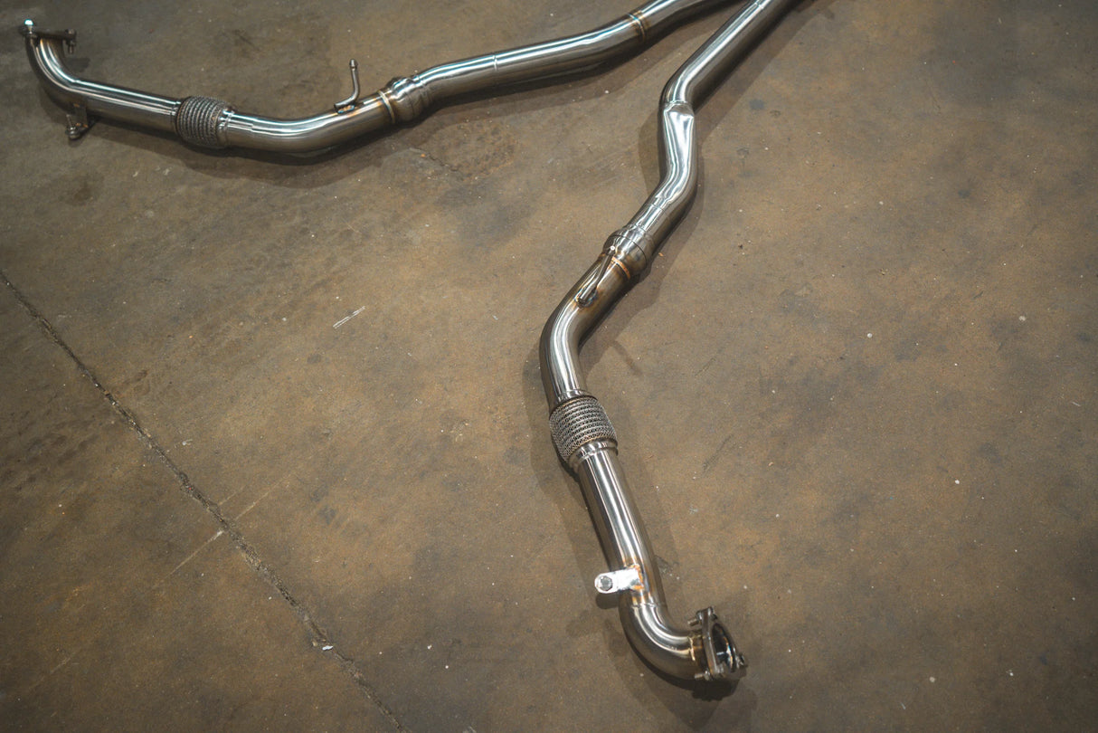 Valvetronic Designs® Audi S4/S5 B9 Valved Sport Titanium Cat-Back Exhaust with 4" OD TIps
