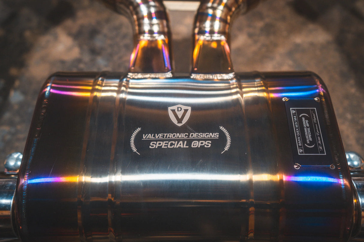 Valvetronic Designs® (20-25) BMW M3/M4 G8x Valved Sport Cat-Back Exhaust with 4" OD Tips