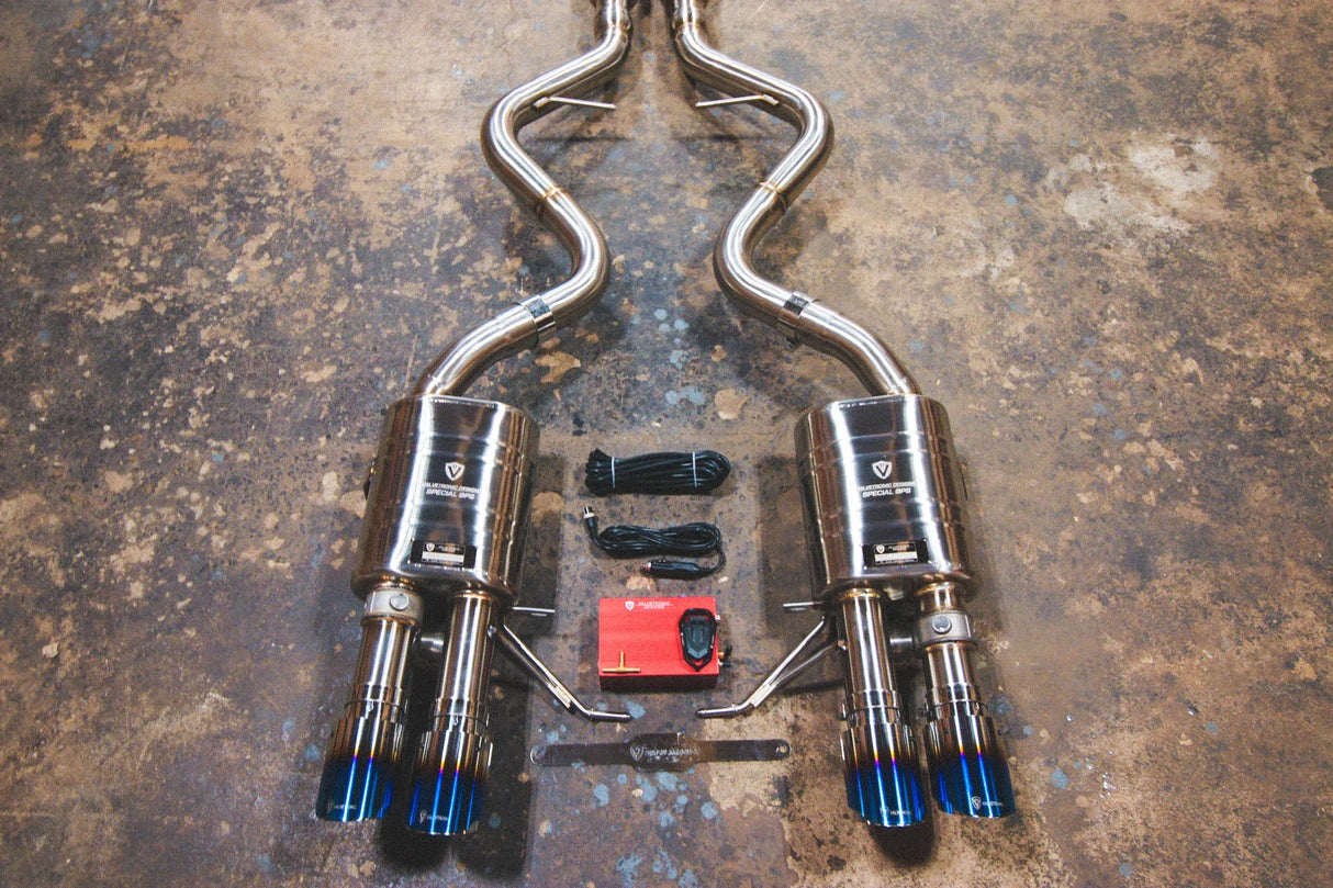 Valvetronic Designs® (08-13) BMW M3 E9x V2 Valved Sport Cat-Back Exhaust with 4" OD Tips