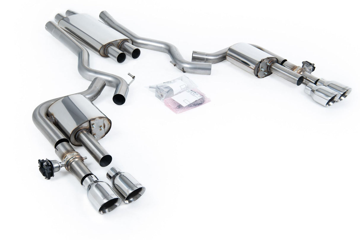 Milltek® (15-26) Ford Mustang EcoBoost Fastback Valved Resonated Cat-Back Exhaust