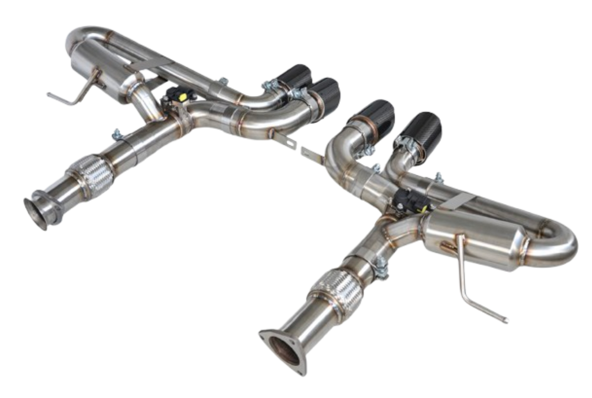 Kingman Speed® Chevrolet Corvette C8 6.2L 304SS Cat-Back Exhaust with Quad 4" OD Tips