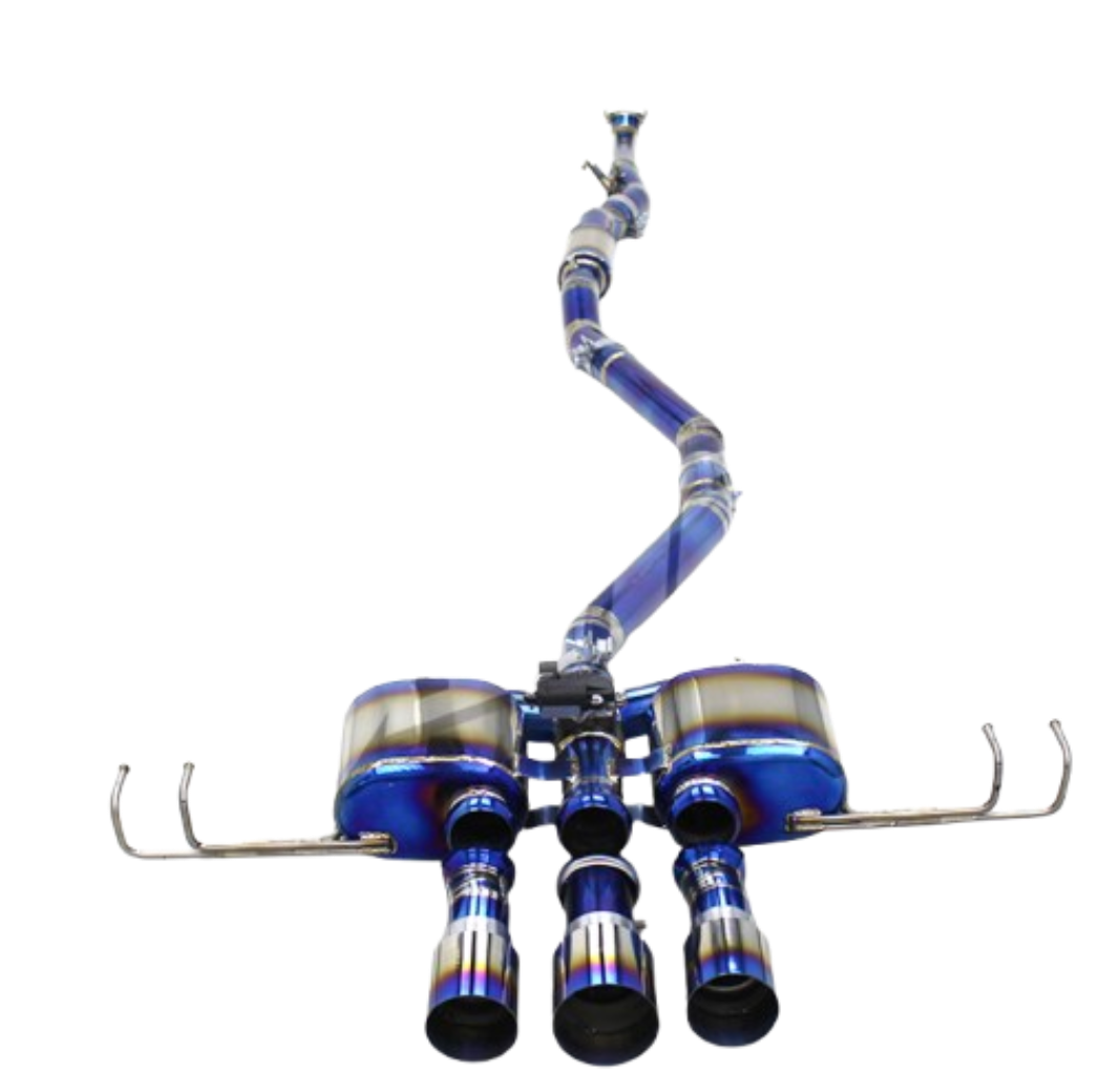 Kingman Speed® (17-21) Honda Civic Type-R FK8 Valved Blue Titanium Cat-Back Exhaust