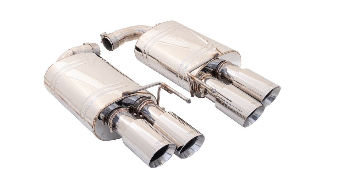 XForce (18-23) Mustang GT Fastback 304SS 2.5" Axle-Back Exhaust with Quad 4" OD Tips