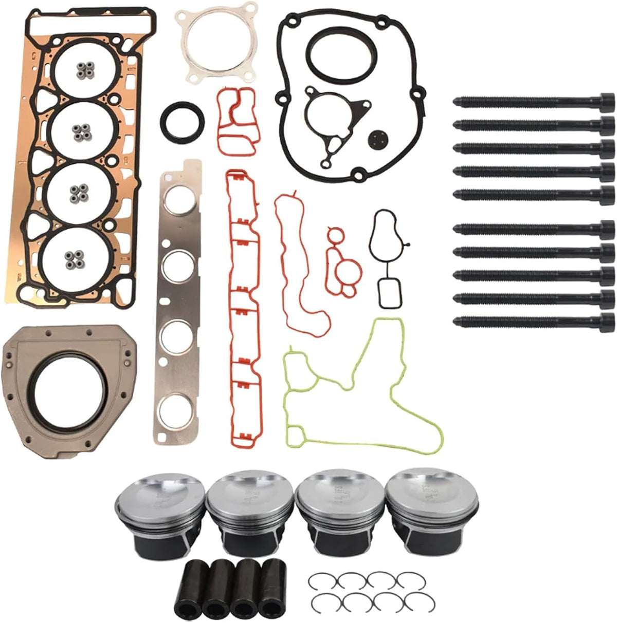 Audi/Volkswagen EA888 2.0L Piston/Gaskets 82mm Piston/23mm Pins
