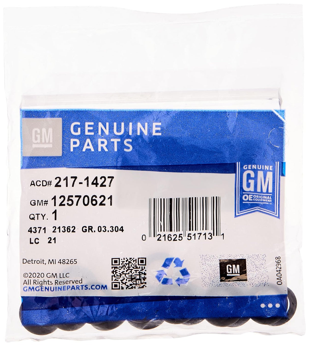 General Motors® 12570621 Multi-Port Fuel Injector O-Ring Kit with 16 O-Rings
