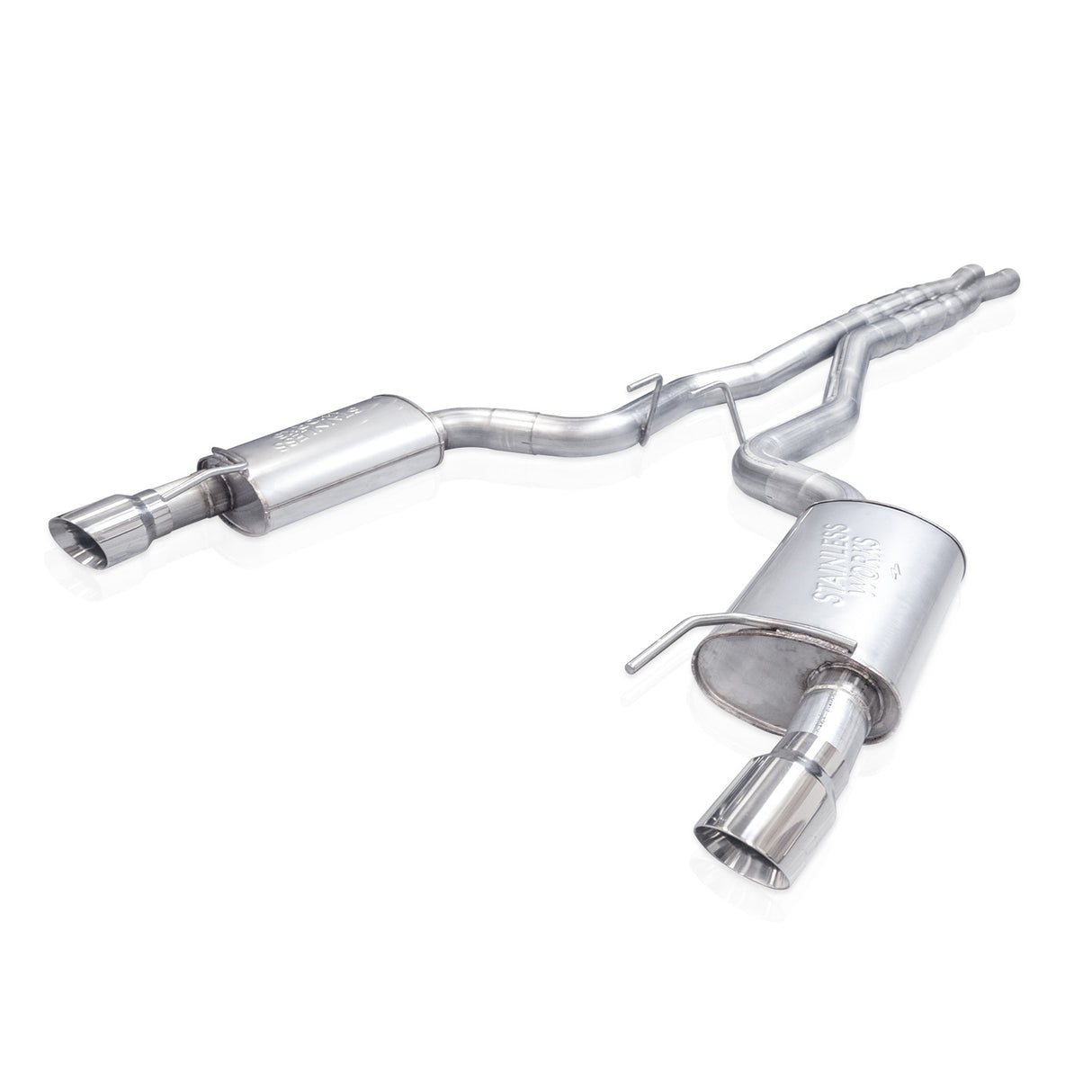 Stainless Works® (24-25) Mustang GT 304SS 3" Cat-Back Exhaust with Dual 4" OD Tips