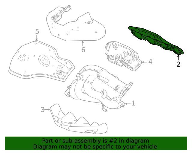 General Motors #12668562 Corvette C8 Exhaust Manifold Gasket (1 Required)