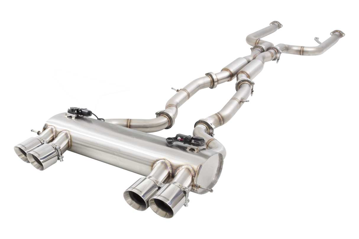 XForce (20+) BMW M3/M4 G80/G82 304SS 3" Varex Valved Cat-Back Exhaust with Quad 4" OD Tips