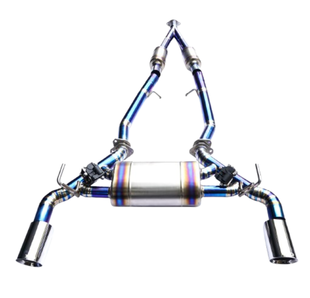 16-22 INFINITI Q50/Q60 2.0L M274 Blue Titanium Cat-Back Exhaust