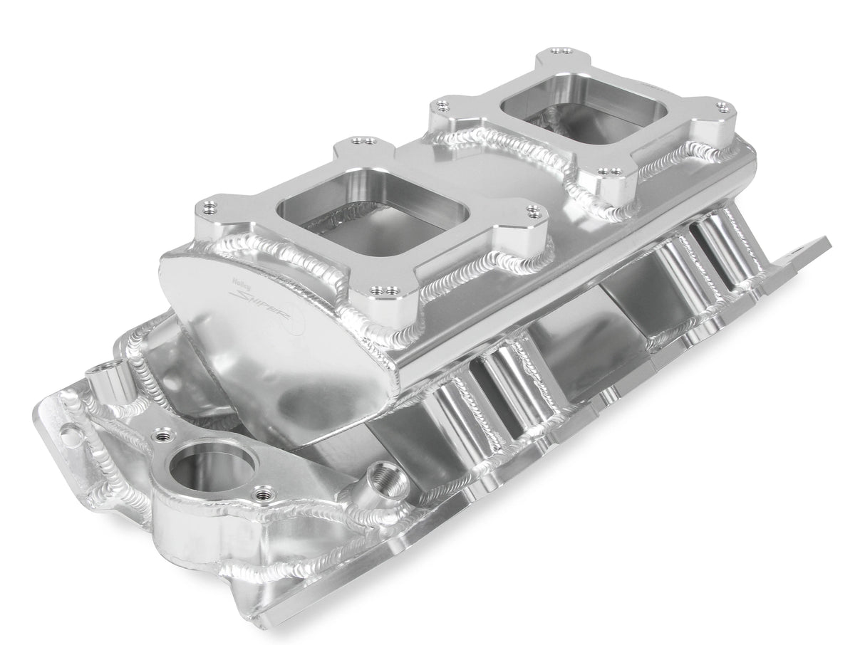 Holley® #835061 Big Block Chevy Sniper Sheet Metal Fabricated Intake Manifold (Single Plane 2 x 4150)