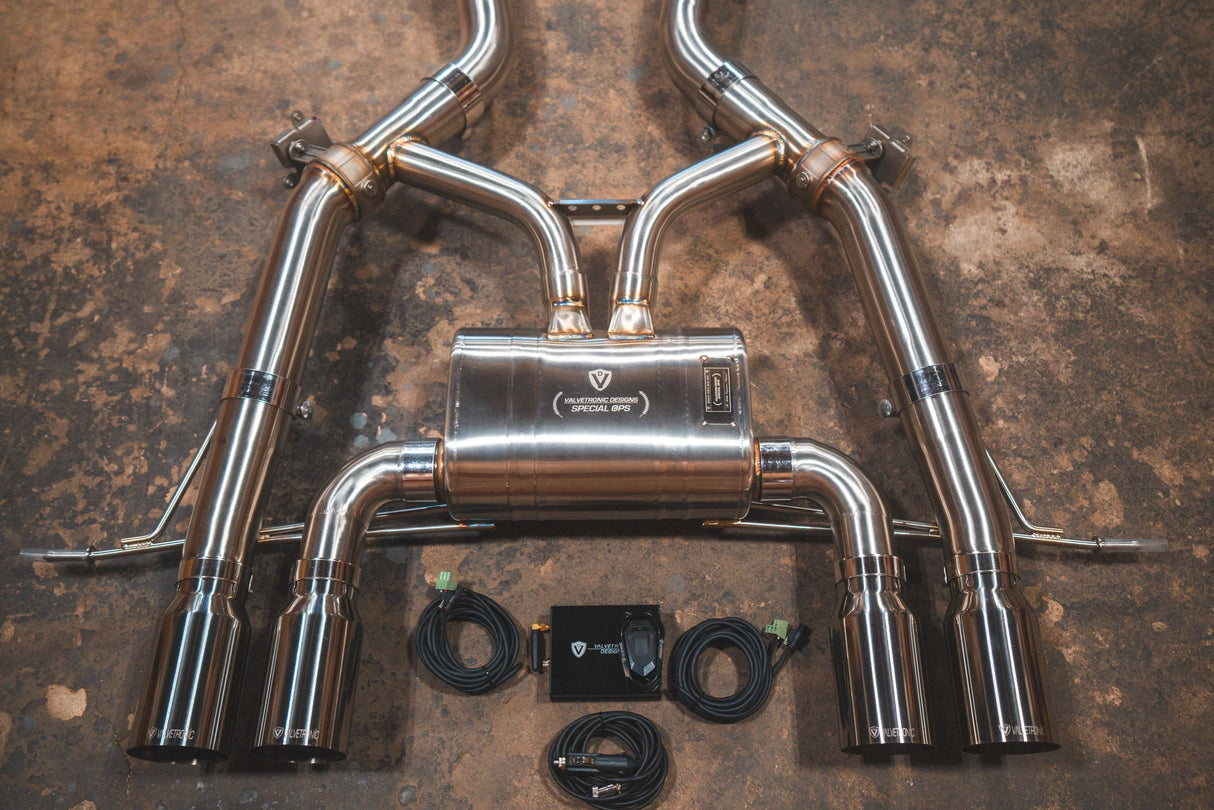 Valvetronic Designs® BMW M3/M4 G8x Valved Axle-Back Exhaust with 4" OD Tips