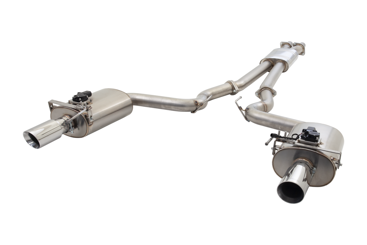 XForce (15-17) Mustang GT Fastback S550 304SS 3" Varex Valved Cat-Back Exhaust with 4" OD Tips