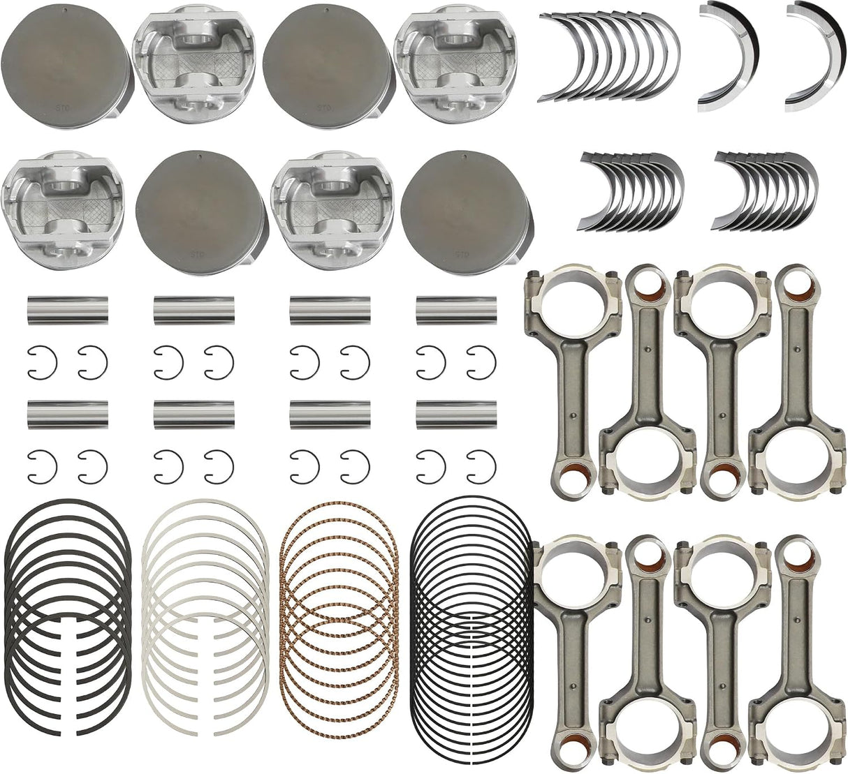 GM Truck/SUV 4.8L/5.3L/6.0L Connecting Rod/Pistons/Rings/Bearings
