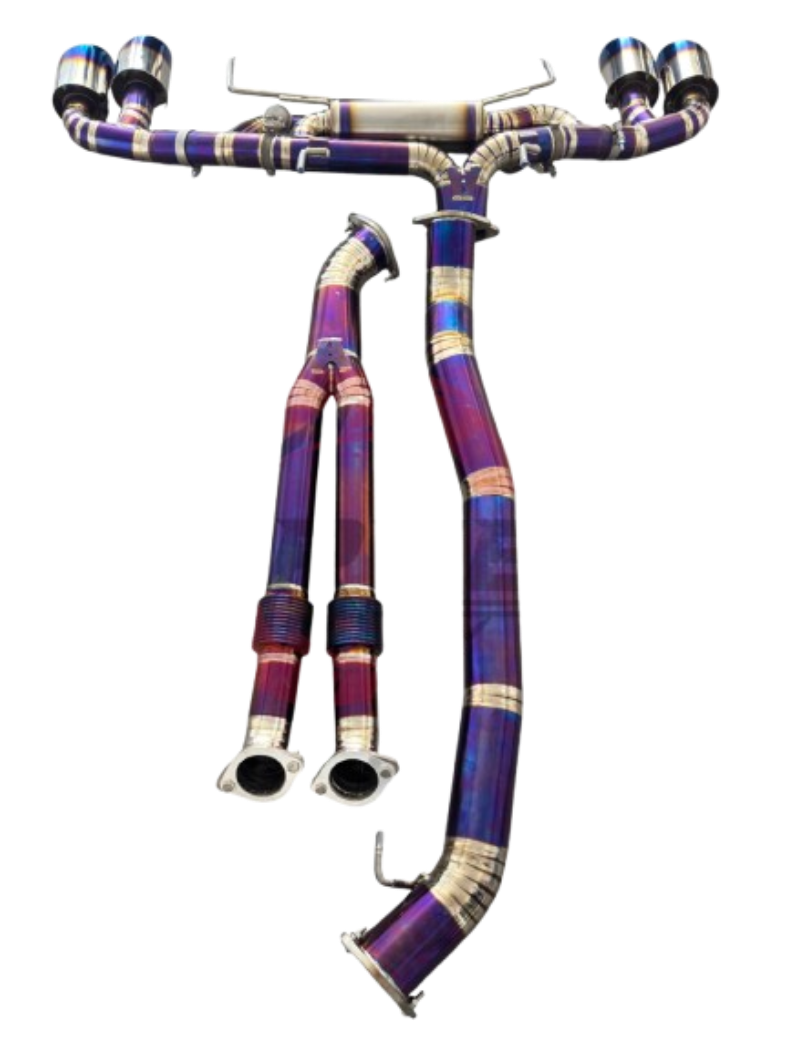 Nissan GT-R R35 3.8L VR38DETT 3" Purple Titanium Cat Back Exhaust