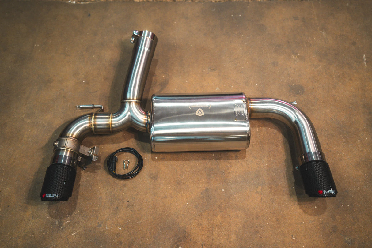 Valvetronic Designs® BMW F22/F30/F32/F36 F-Body Valved Sport Axle-Back Exhaust with 4" OD Tips