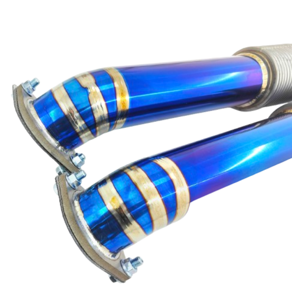 09-24 Nissan GT-R R35 VR38DETT Titanium Catless Exhaust Mid-Pipe