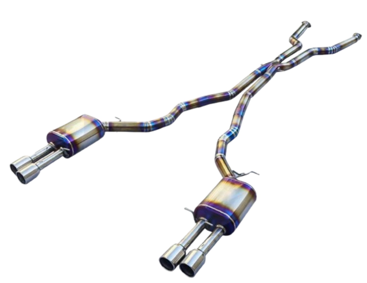 05-11 BMW M6 E63/E64 5.0L S85BB50 Blue Titanium Cat Back Exhaust