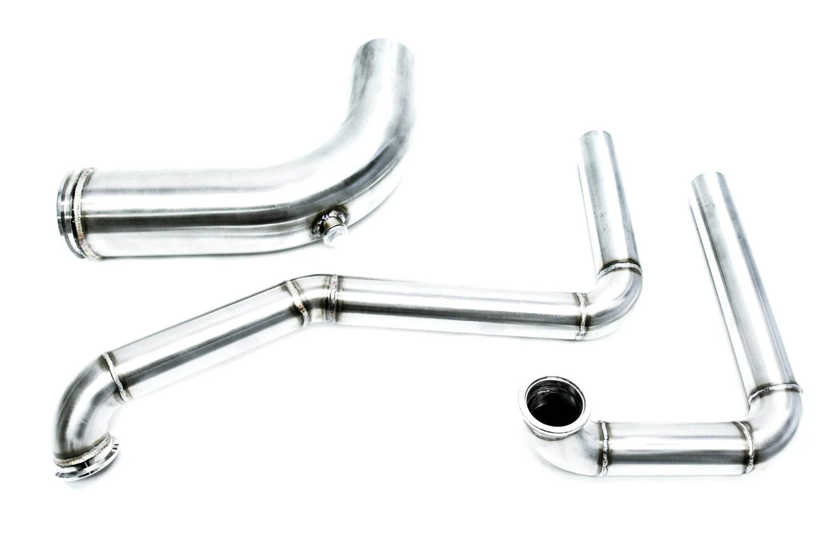 PLM® Honda K-Series Hood Exit Up-Pipe & Dump Tube for Top Mount Turbo Manifold