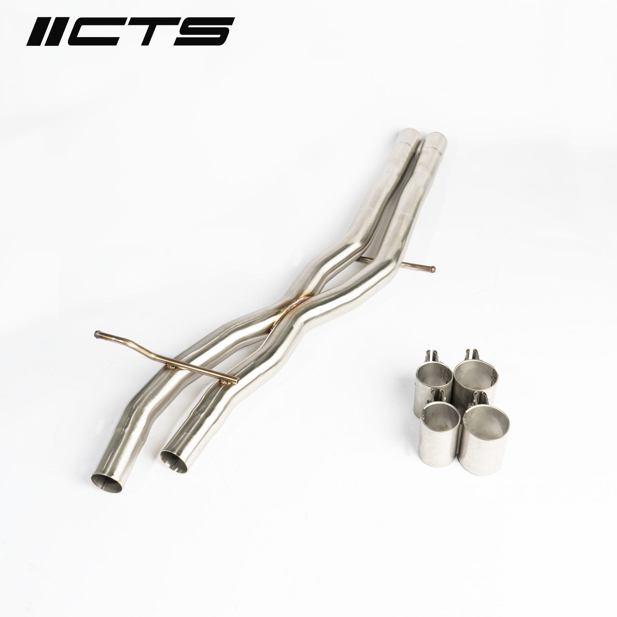CTS Turbo® (17-24) Audi S4 B9 304SS 3" Exhaust Resonator Delete Pipes