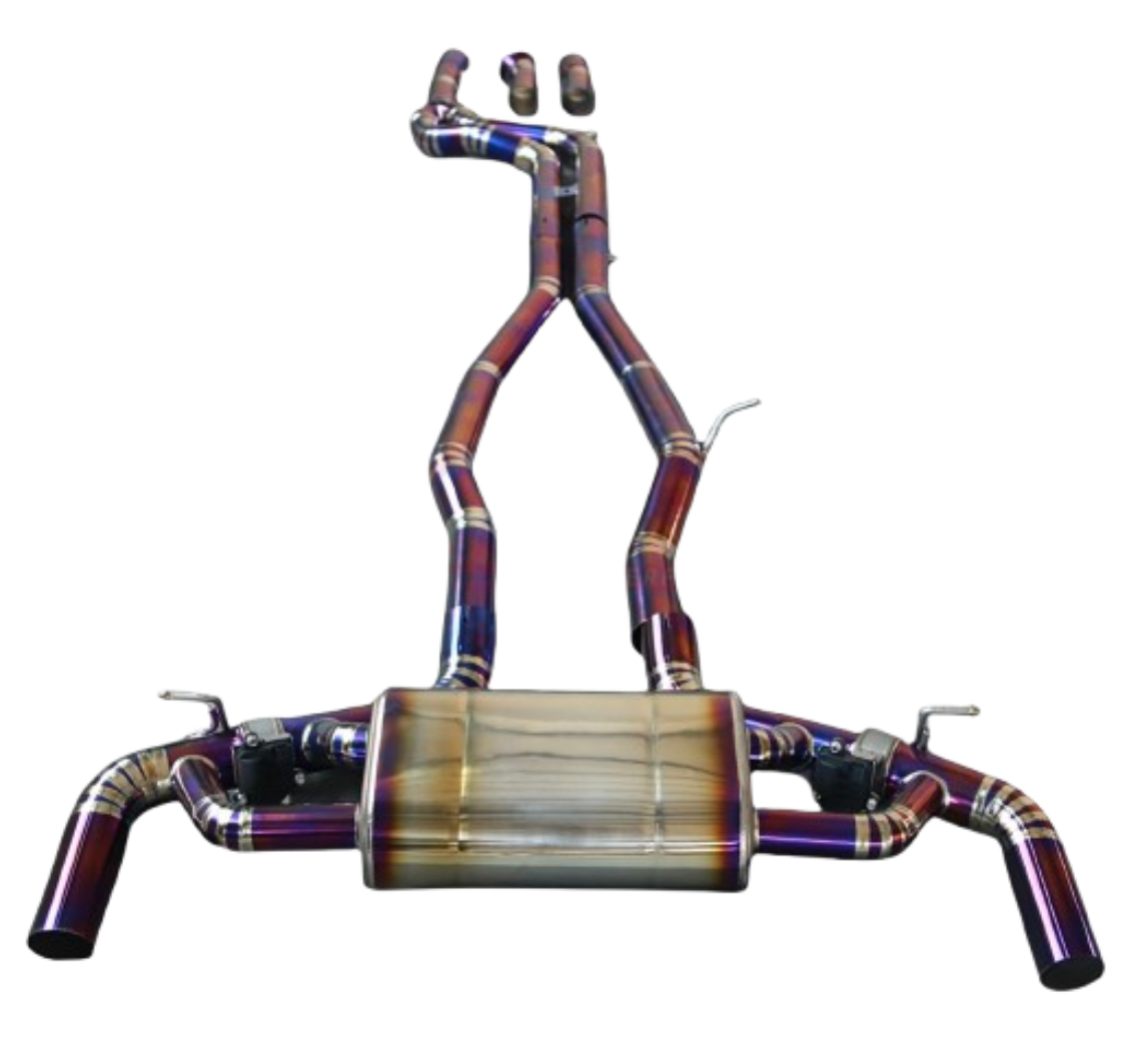 Toyota GR Supra A90 3.0L B58B30 Purple Titanium Cat-Back Exhaust