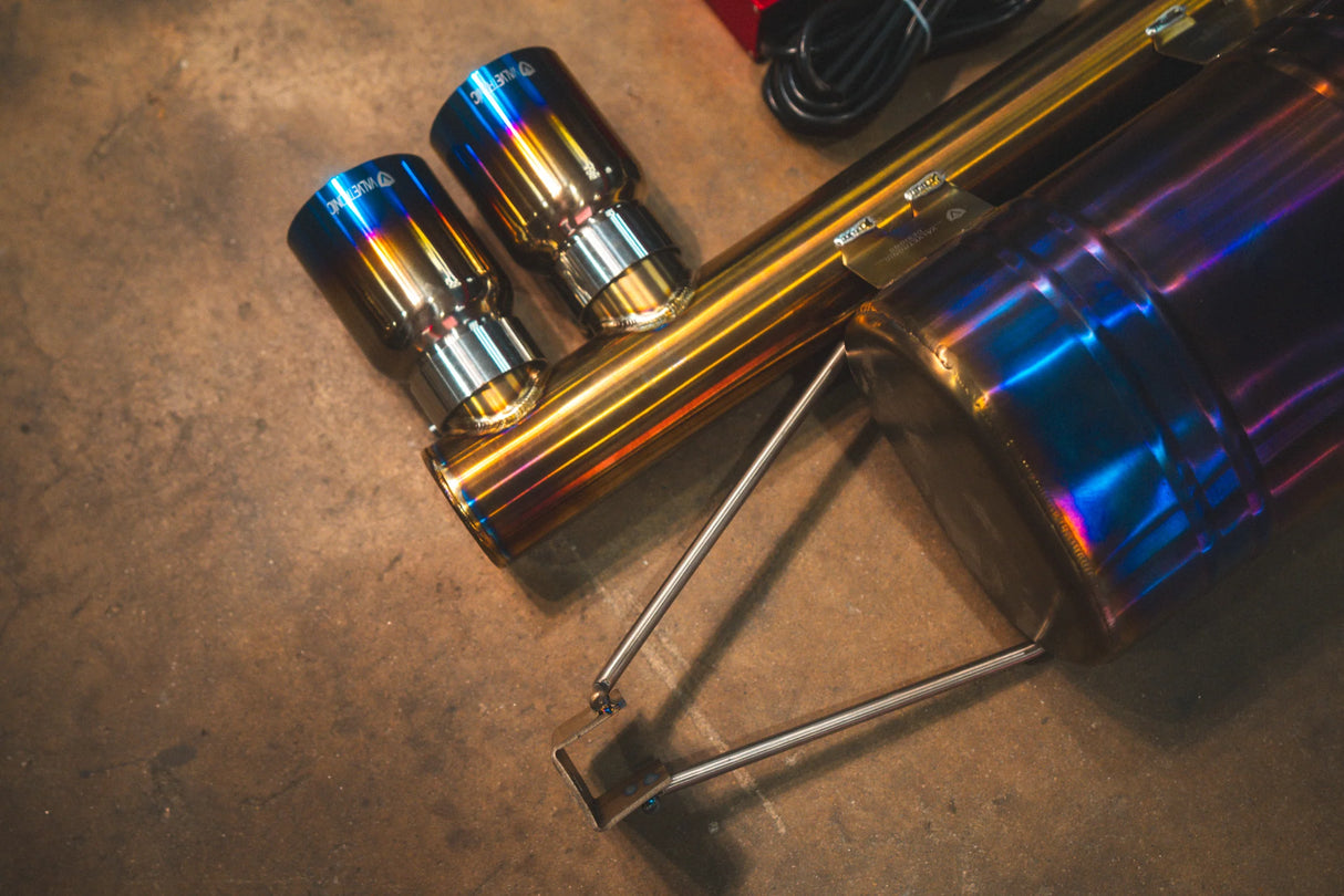 Valvetronic Designs® (00-06) BMW M3 E46 Valved Axle-Back Exhaust with 4" OD Tips