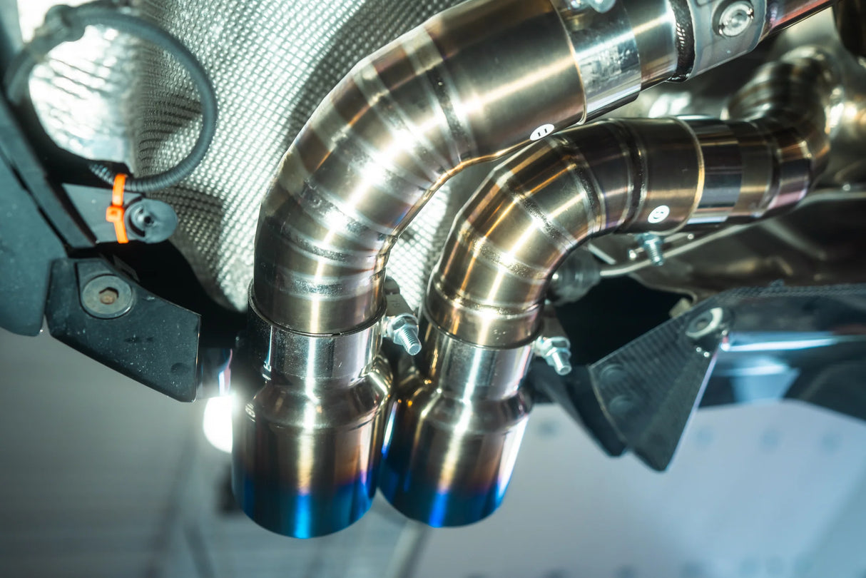 Valvetronic Designs® BMW M5 F90 Valved Titanium Cat-Back Exhaust with 4" OD Tips