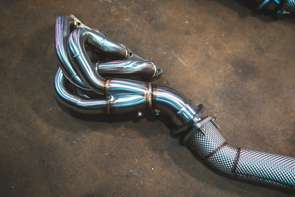 Valvetronic Designs® Ferrari F430 Spider Valved Sport Cat-Back Exhaust with 4" OD Tips