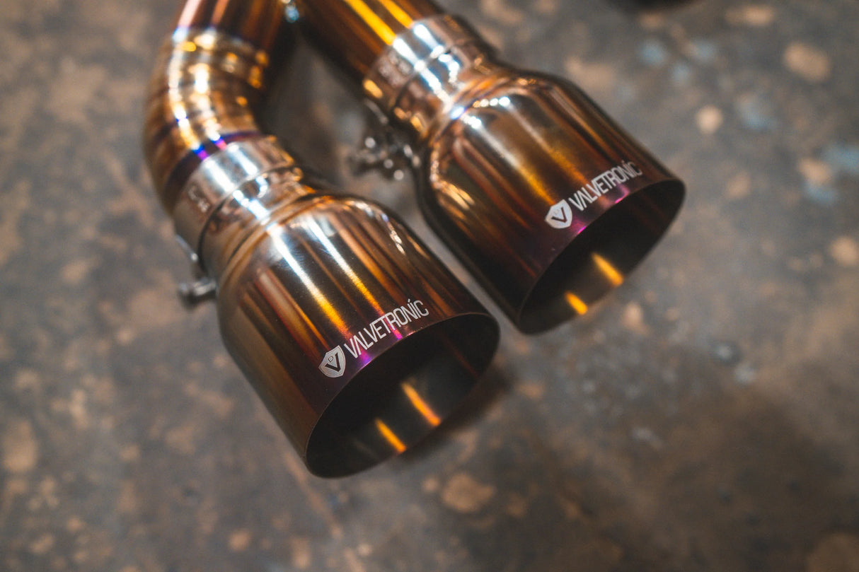 Valvetronic Designs® BMW X3M/X4M F97/F98 Valved Sport Cat-Back Exhaust with 4" OD Tips