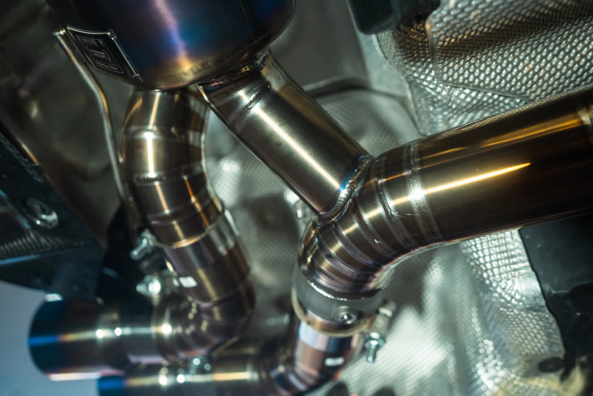 Valvetronic Designs® BMW M5 F90 Valved Titanium Cat-Back Exhaust with 4" OD Tips