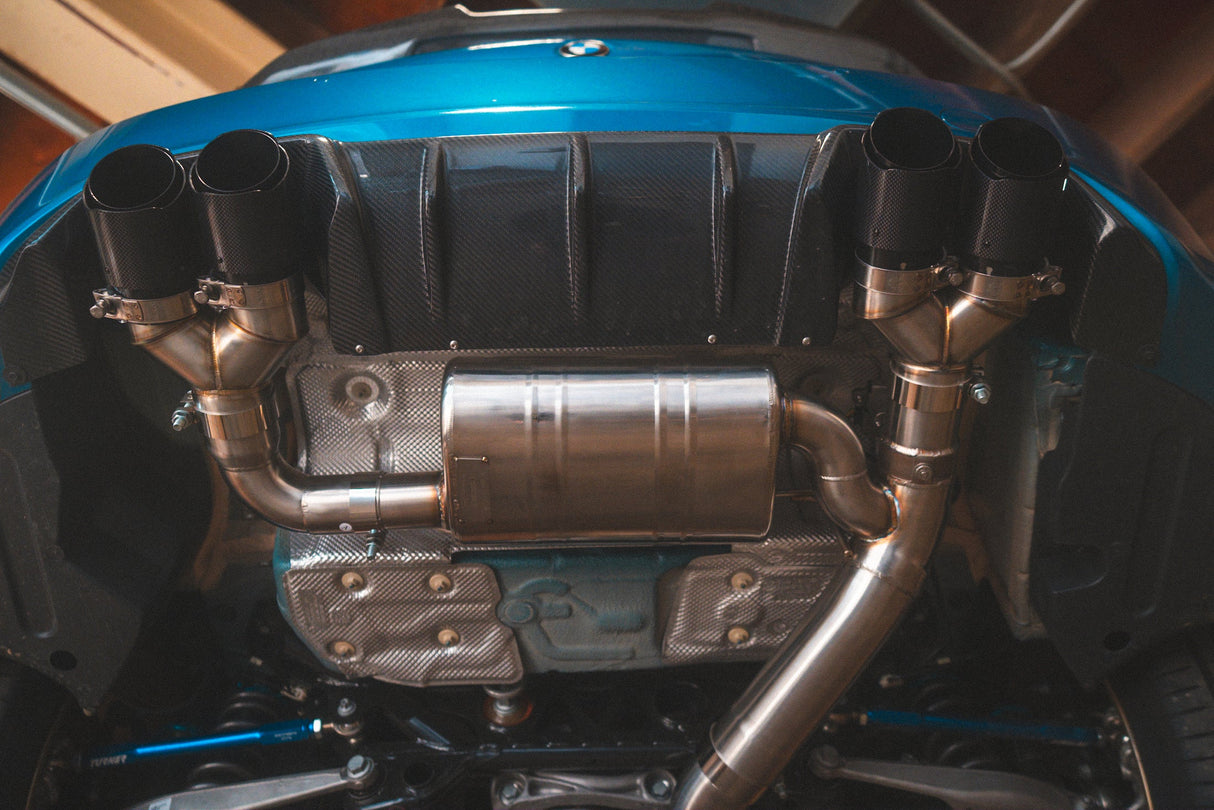Valvetronic Designs® BMW F87 M2 Competition Equal Length Valved Sport Cat-Back Exhaust with 4" OD Tips