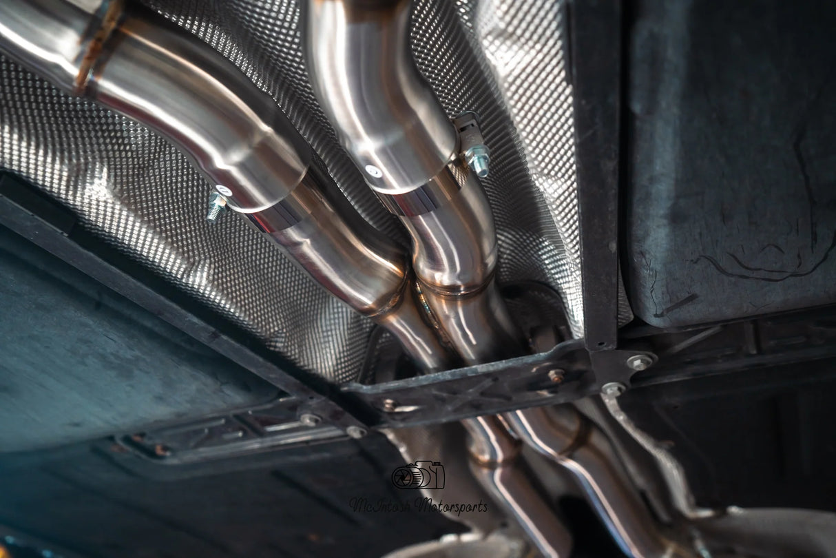 Valvetronic Designs® BMW F10 M5/F06 M6 Valved Sport Cat-Back Exhaust with 4" OD Tips