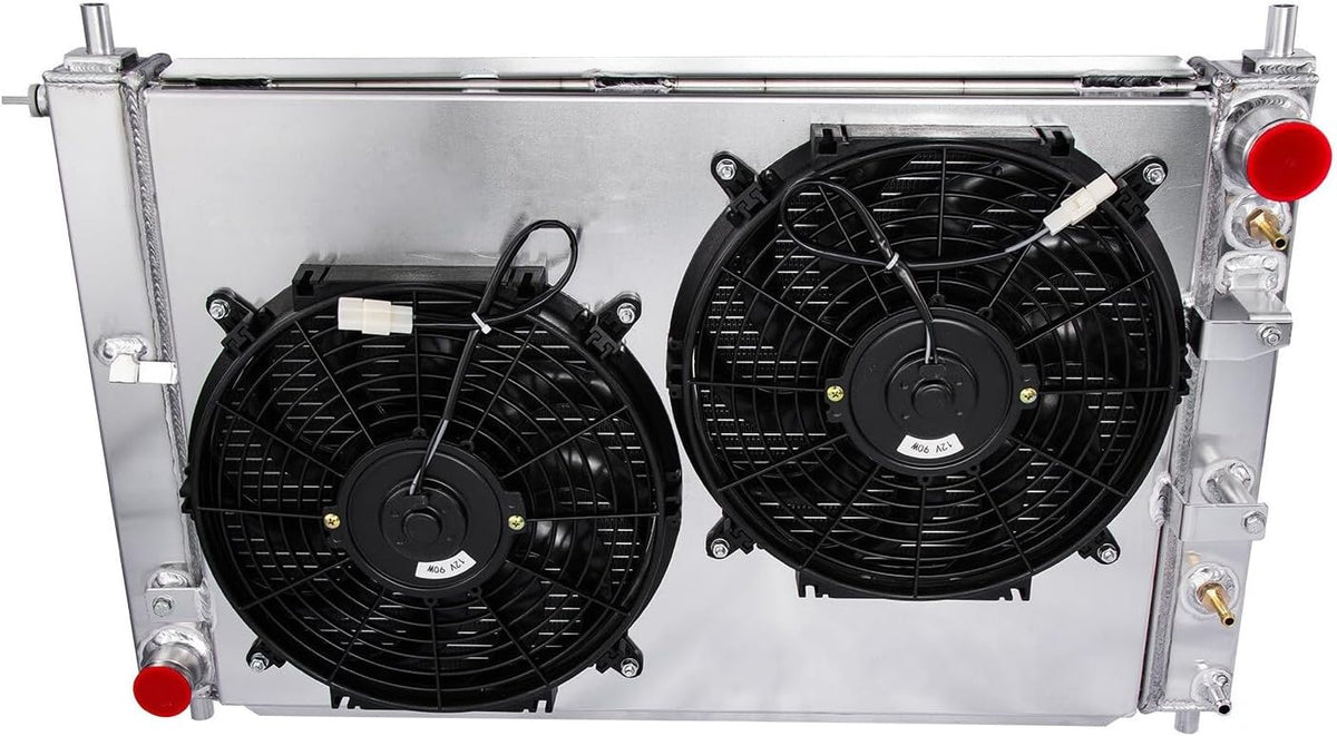 96-04 Ford Mustang 4.6L SN95 Dual Fan 4-Row HD Aluminum Radiator