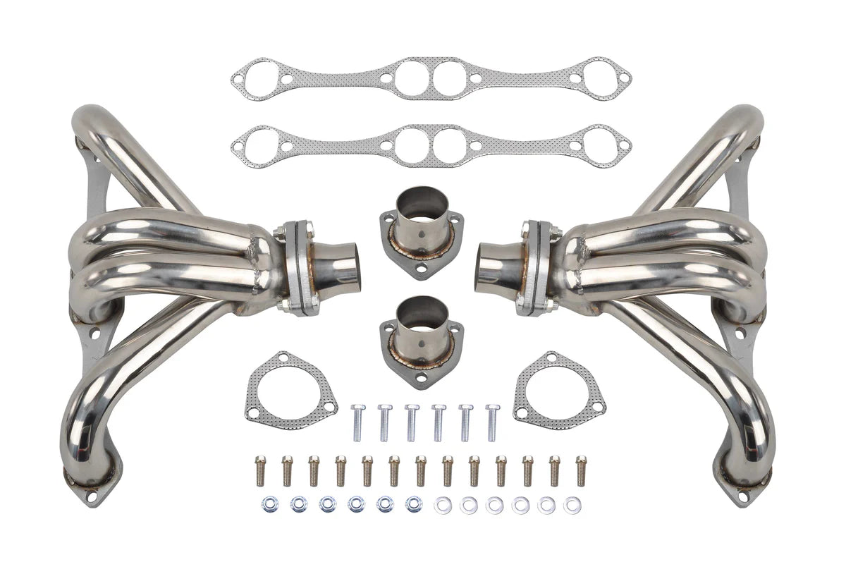 (55+) Chevy SBC V8 Small Block Hugger Exhaust Headers