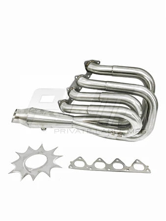 PLM® (88-01) Power Driven B-Series Hood Exit Race Header with 4-1 Megaphone (B18/B20)