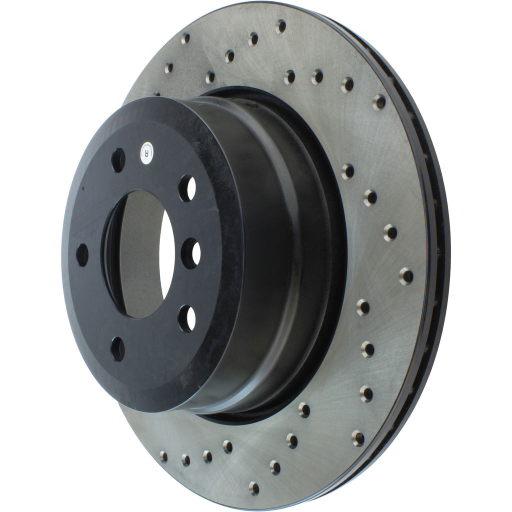 Stoptech #128.34085CR (05-10) BMW 5-Series 320mm Cross Drilled Rear Passenger Brake Rotor (Cryogenic Treated)