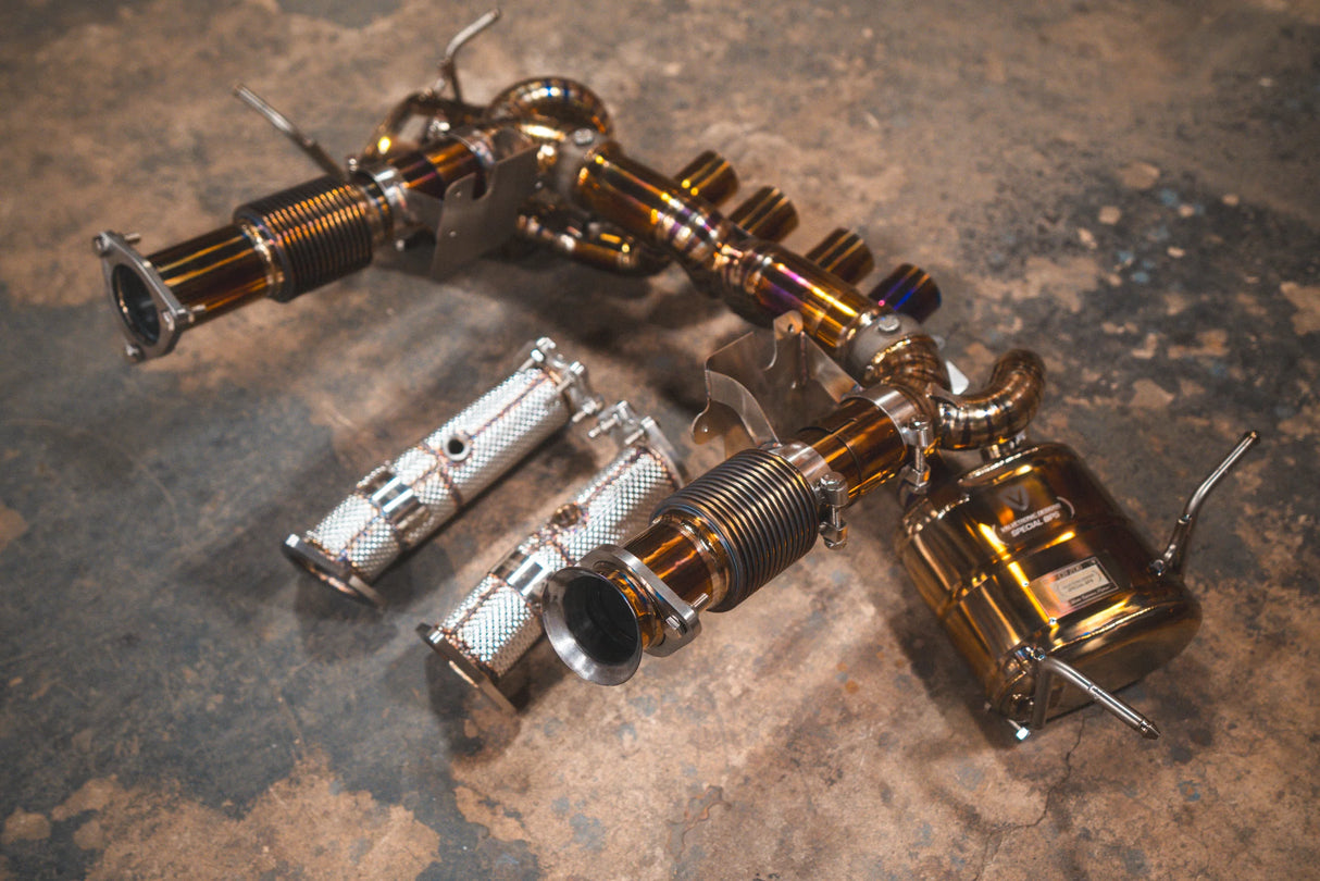 Valvetronic Designs® Corvette C8 Z06 Titanium Valved Sport Cat-Back Exhaust with 4" OD Tips