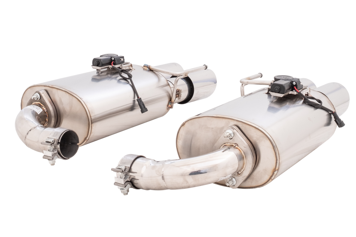 XForce (18-23) Mustang GT S550 304SS 3" Axle-Back Exhaust with Quad 4" OD Tips