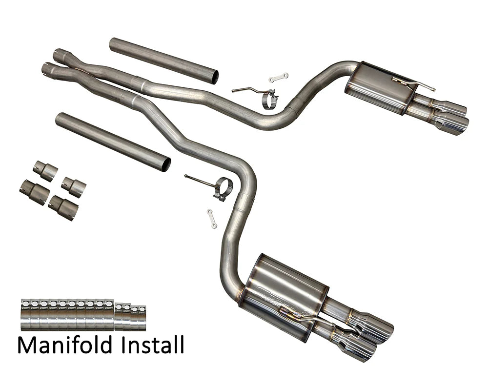 Speed Engineering® Chevy SS/Pontiac G8 304SS 3" Cat-Back Exhaust with Quad 4" OD Tips