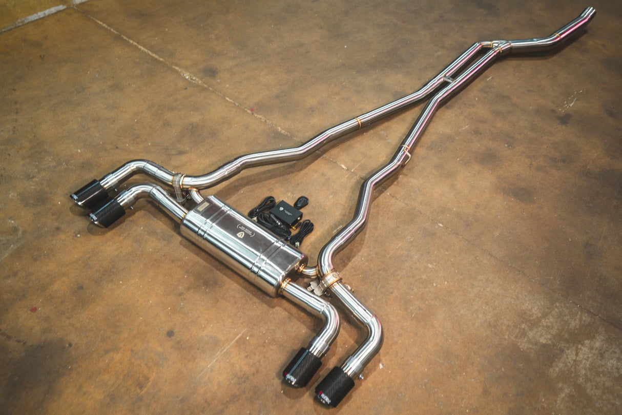 Valvetronic Designs® BMW 530i/540i G30 Valved Sport Cat-Back Exhaust with 4" OD Tips